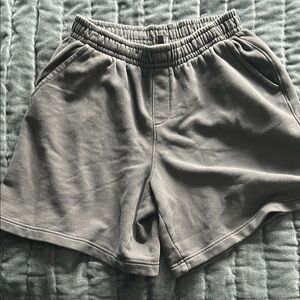Gray Casual Shorts